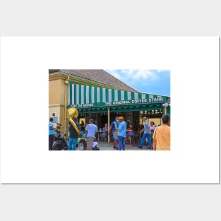 Cafe Du Monde The Original Coffee Stand and Band Posters and Art